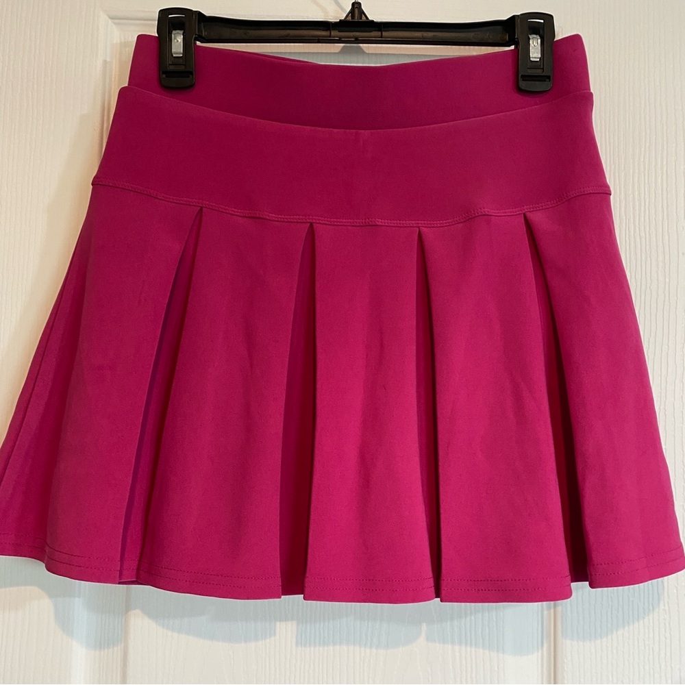 unbranded skort  pleaded academia Barbiecore pink stretch size L new